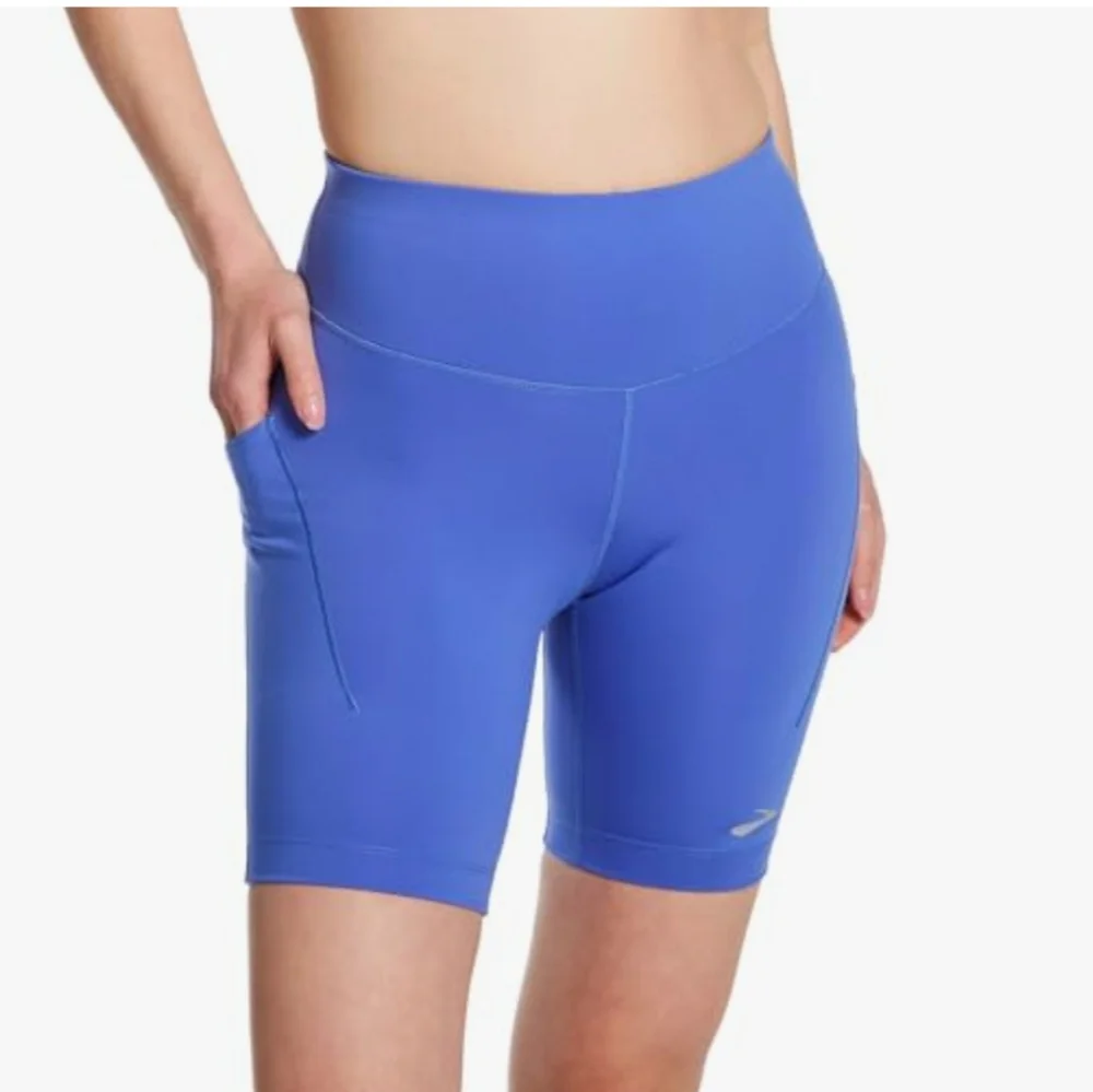 Brooks Women's Spark 8" Short Tight running Size L BLUEBELL - Picture 1 of 7